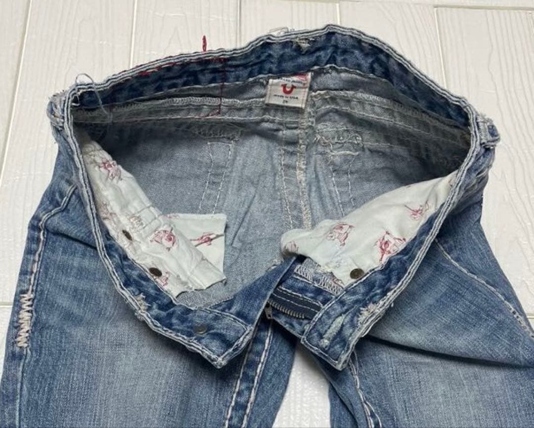 トゥルーレリジョン JOEY SUPER T USA製 ブーツカットデニム 25