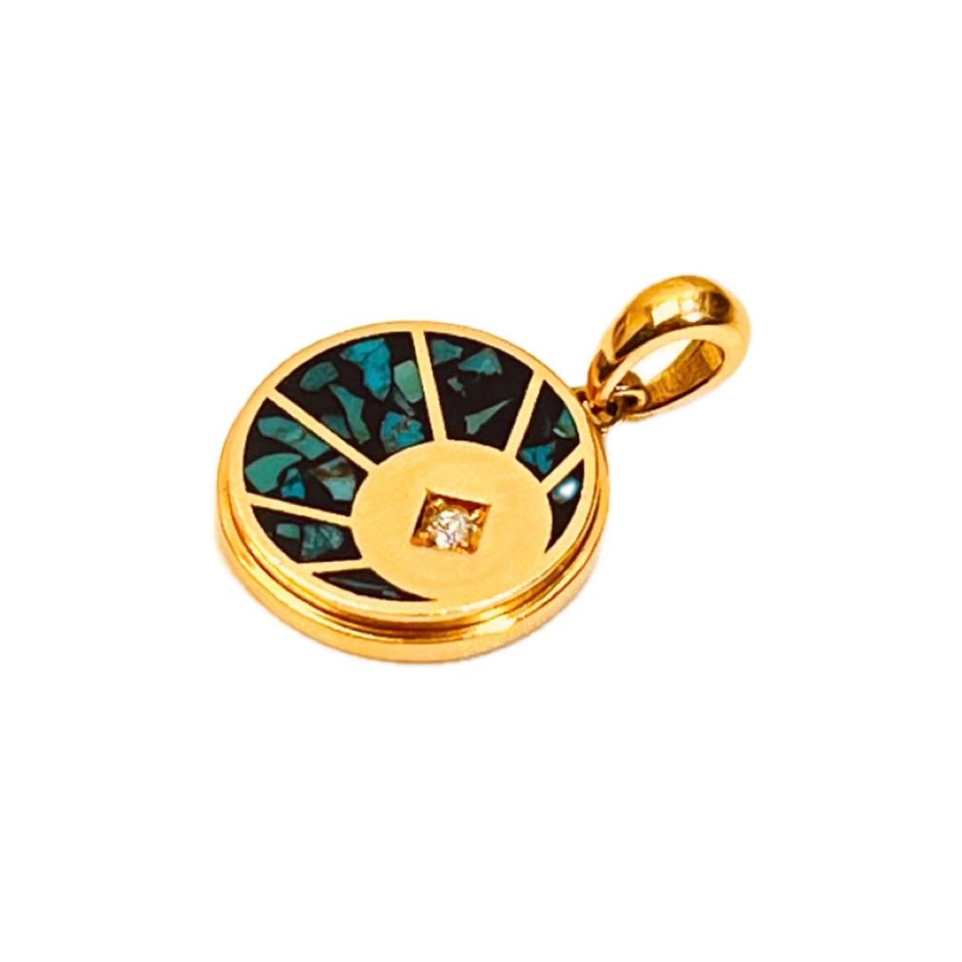 シンパシーオブソウル ホースシュー K18 ターコイズ ダイヤモンド