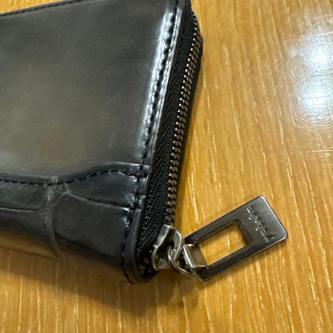 クロコダイルコンビ 財布 マルチケース グレー YUHAKU ユハク