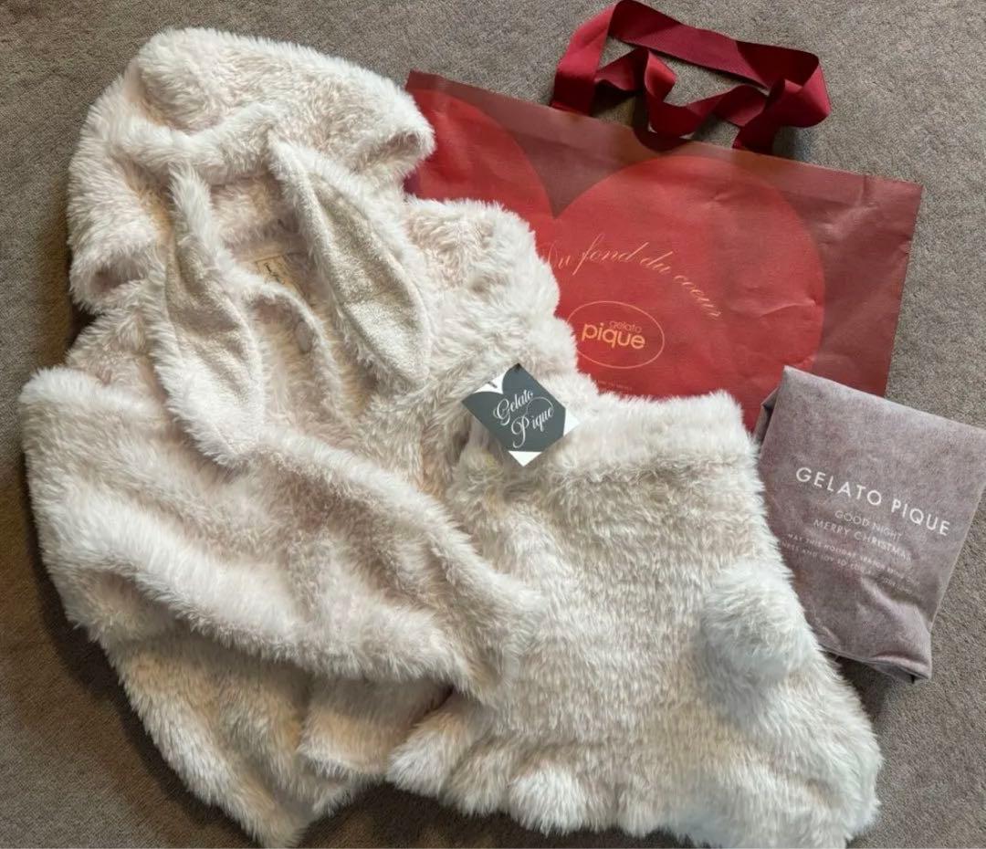 【新品】gelato pique バニーモコ　セットアップ