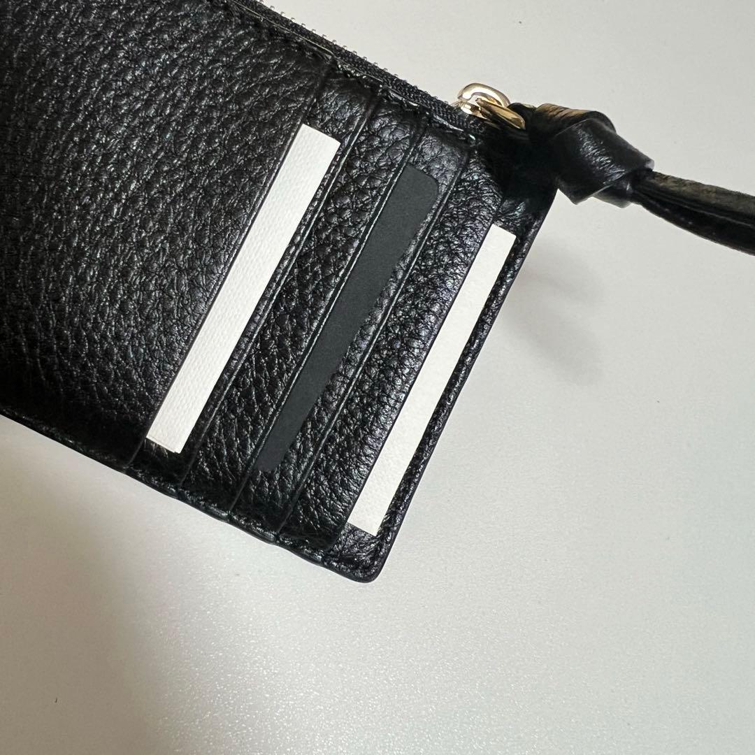 極美品　BALLY バリー　クレジットカードケース MANDHY BLACK