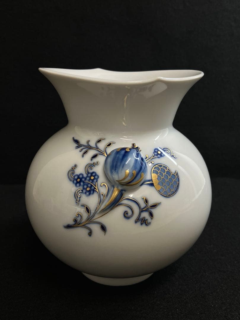 ✨超希少￼✨未使用 マイセン 280周年限定 ブルーオニオン 花瓶 完売品★