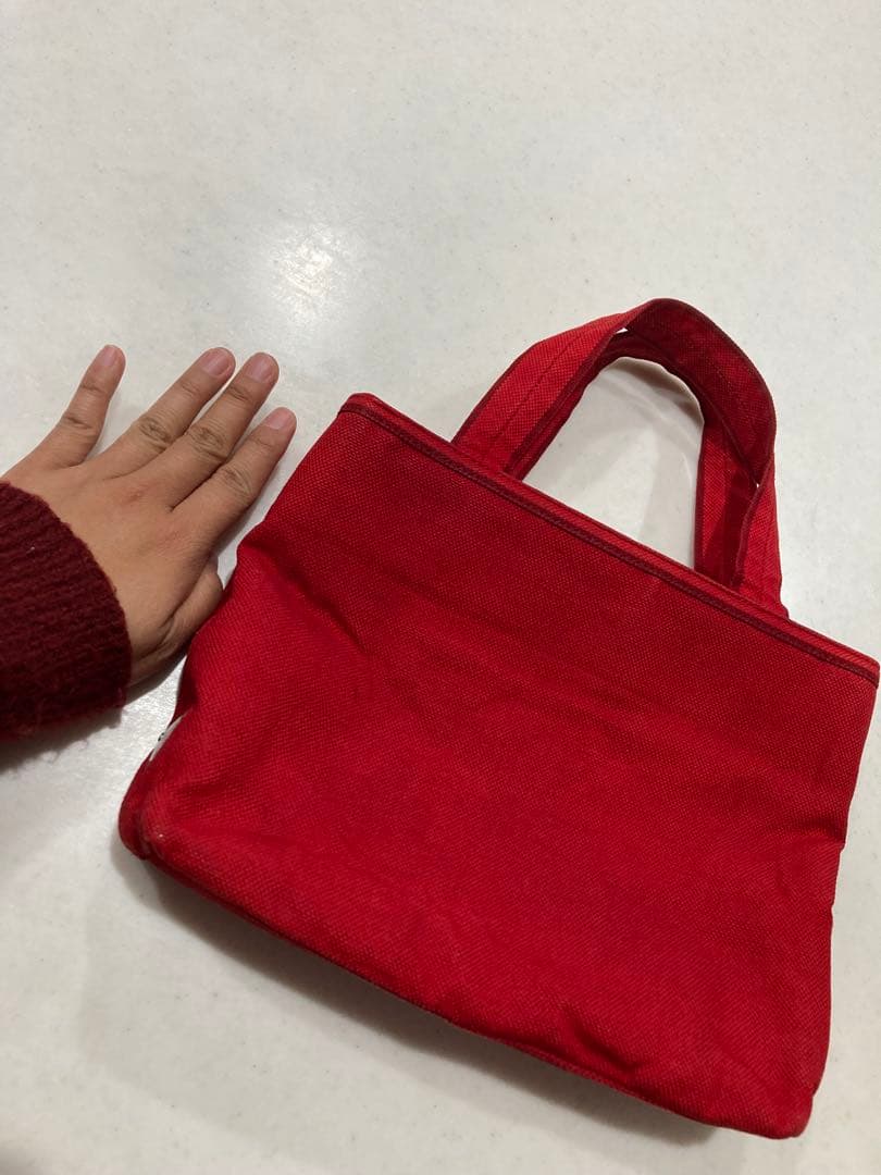 PRADA レッド トートバッグ 認証カード付き