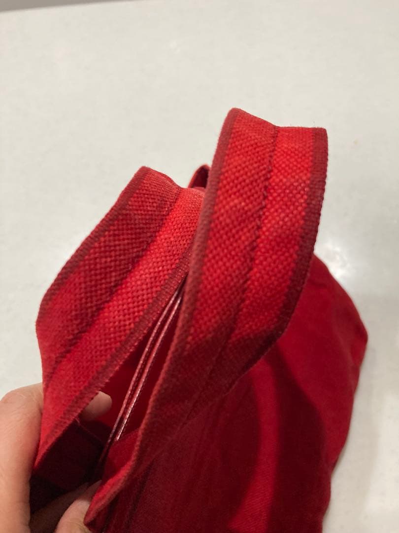 PRADA レッド トートバッグ 認証カード付き