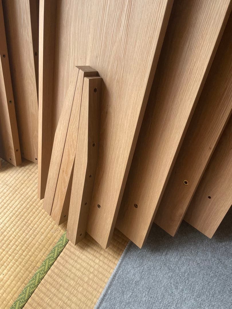 LOWYA ローヤ　木製 ダブル ベッドフレーム 【引取限定】葛飾区