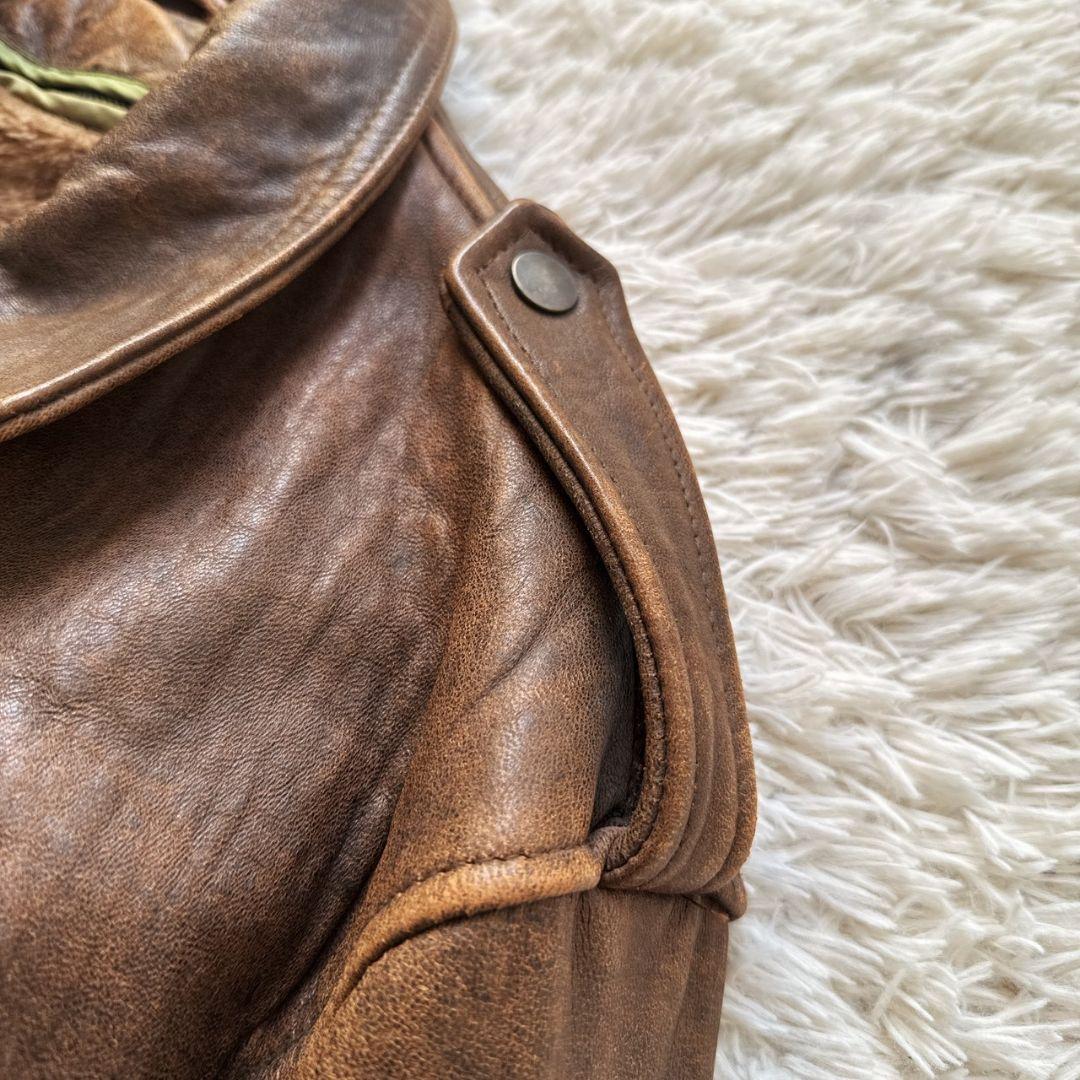 90s Type A-2 羊革 ライナー フライトジャケット ボンバージャケット