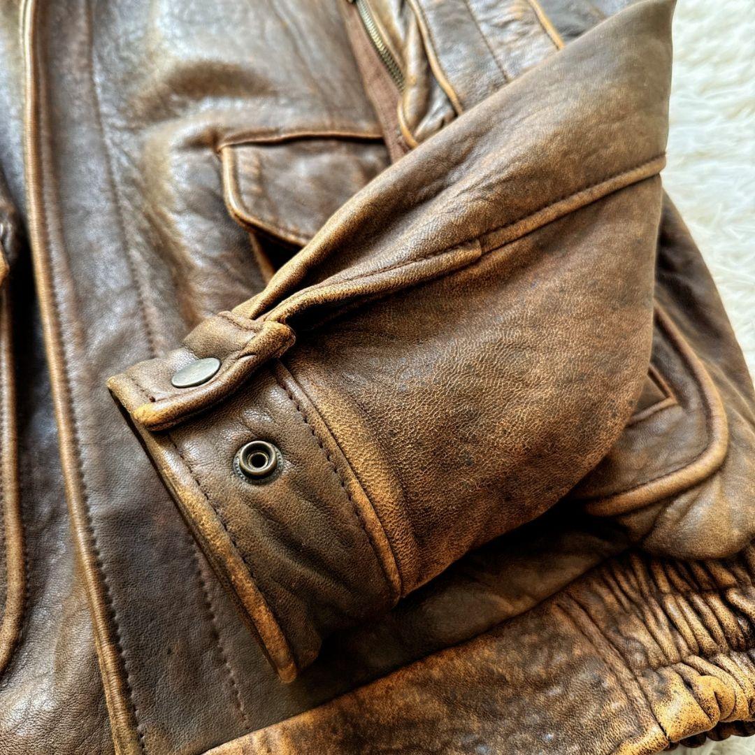 90s Type A-2 羊革 ライナー フライトジャケット ボンバージャケット