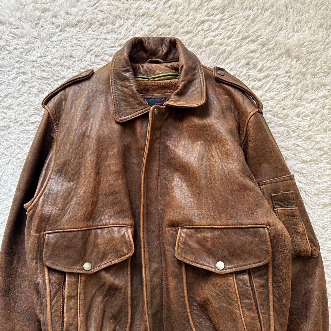 90s Type A-2 羊革 ライナー フライトジャケット ボンバージャケット