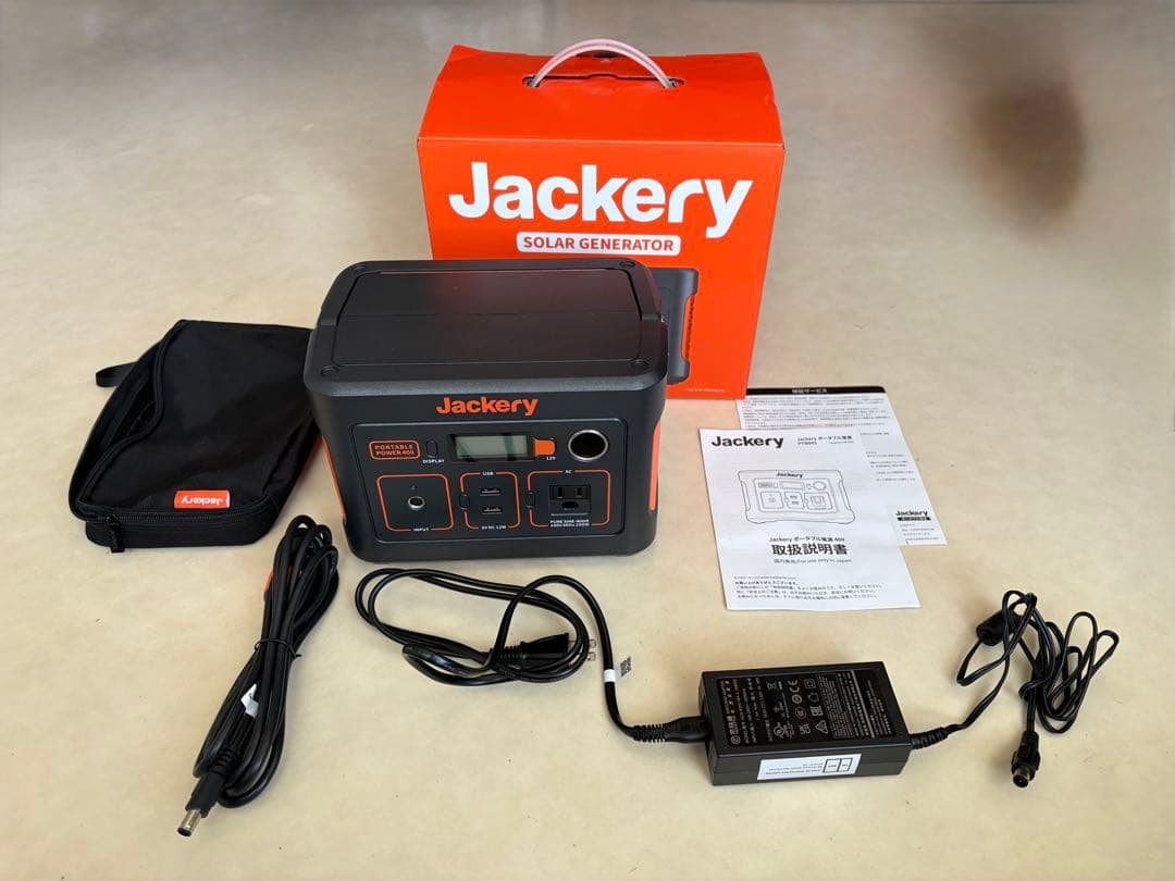 【新品同様】Jackeryポータブル電源400（ソーラーなし）