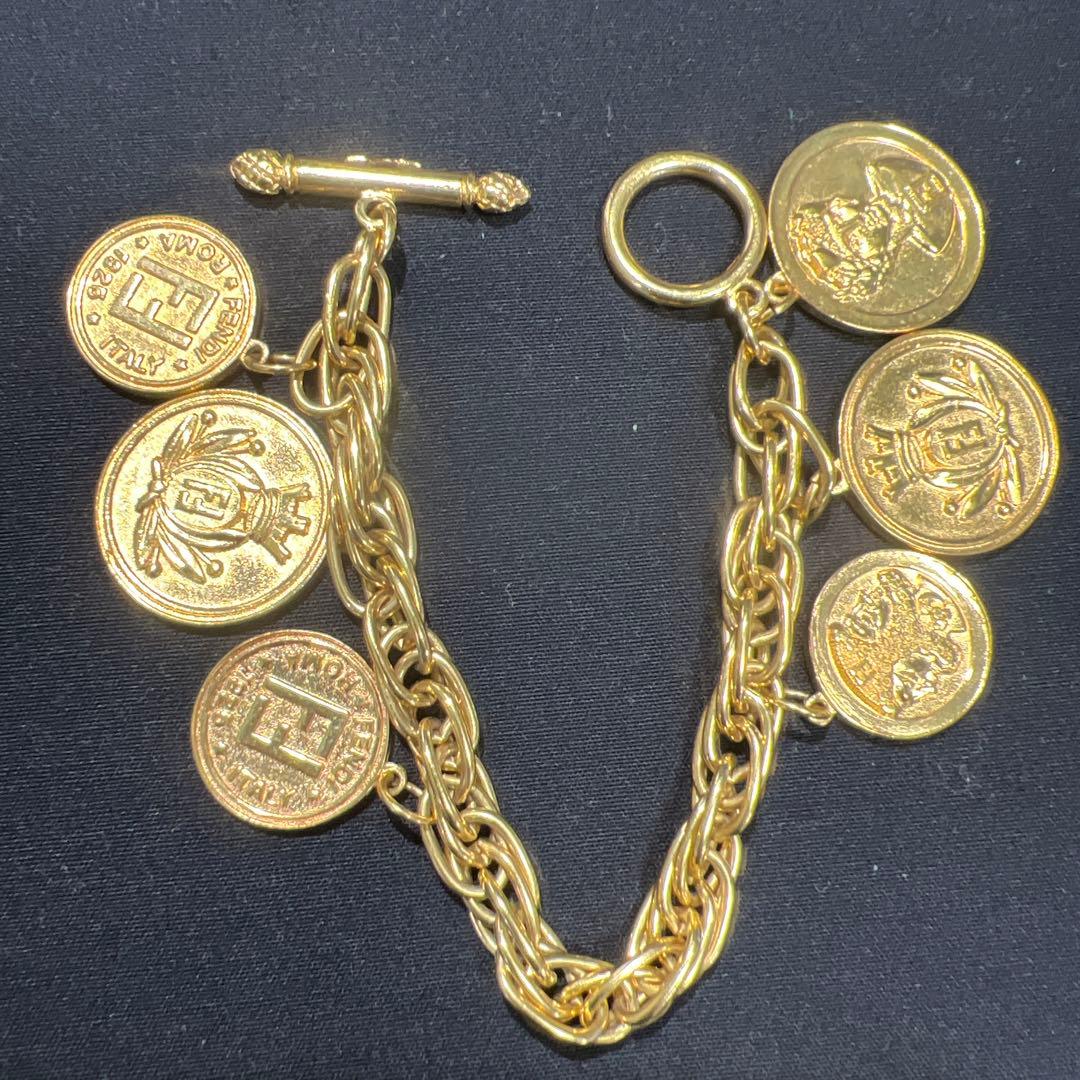 PB224 FENDI チャーム ブレスレット　レア