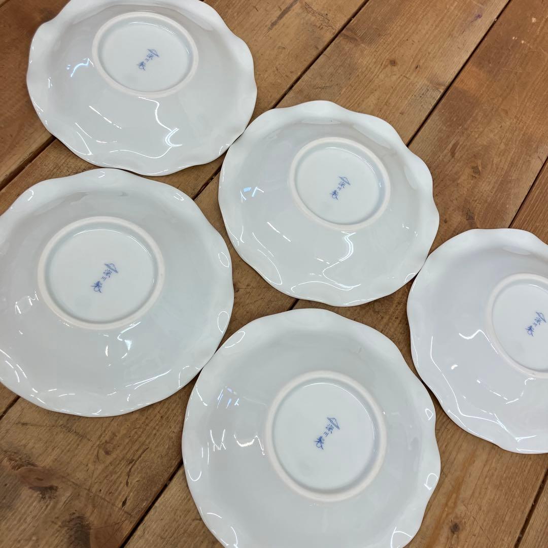 深川製磁 オリエンタルブルー 陶器製 銘々皿 茶道具セット 湯飲み 急須 大皿