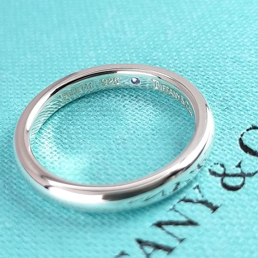 ◆SALE【ティファニー】スタッキングバンド　サファイア　リング　９号　2202