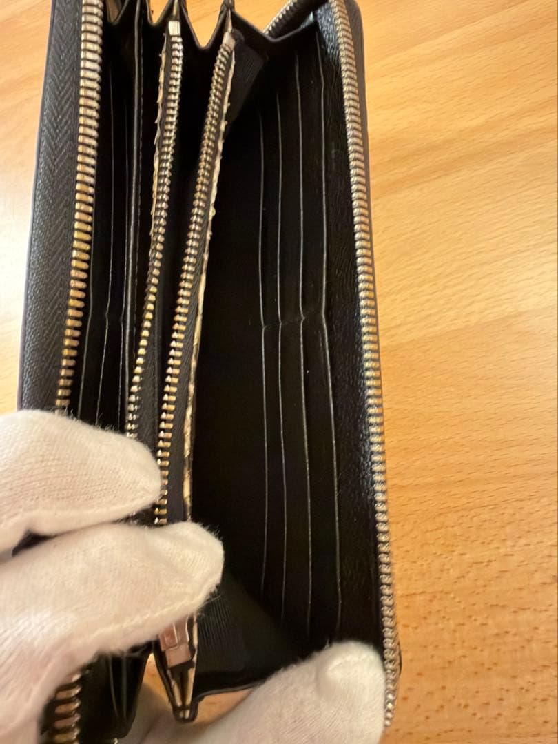 三京商会 ヘンローン ナイルクロコダイルxパイソン 長財布 一枚革