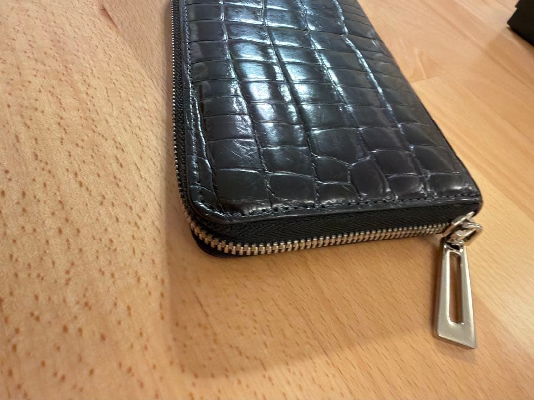 三京商会 ヘンローン ナイルクロコダイルxパイソン 長財布 一枚革