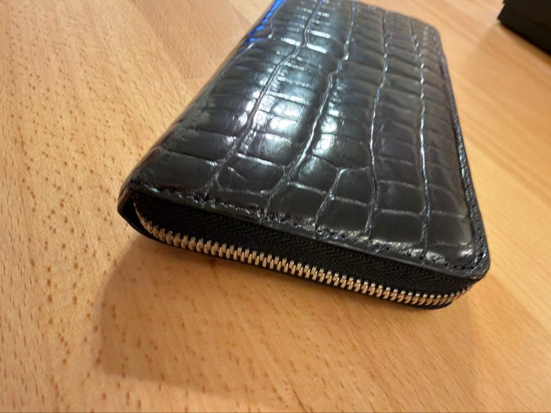 三京商会 ヘンローン ナイルクロコダイルxパイソン 長財布 一枚革