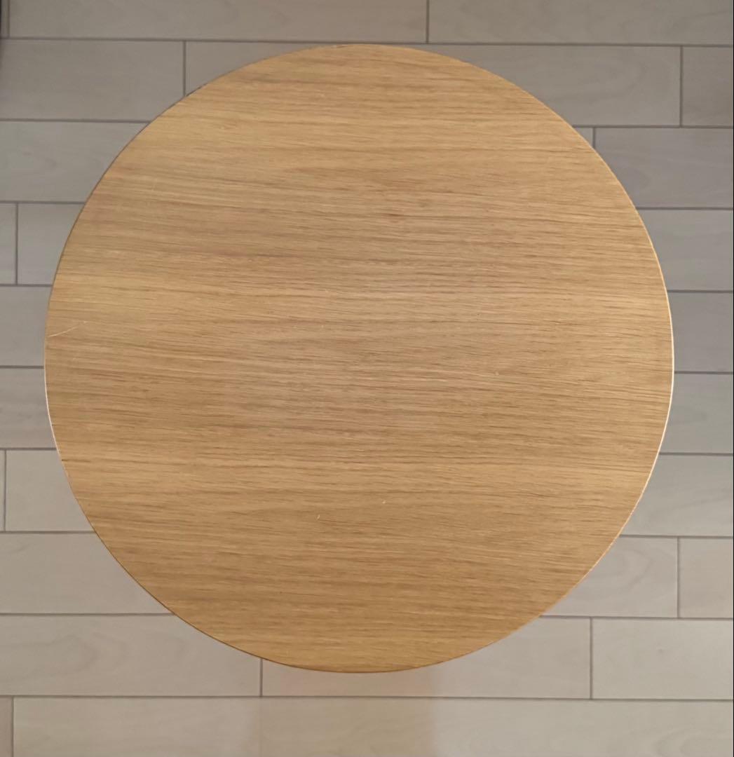 大塚家具 円形サイドテーブル オーク