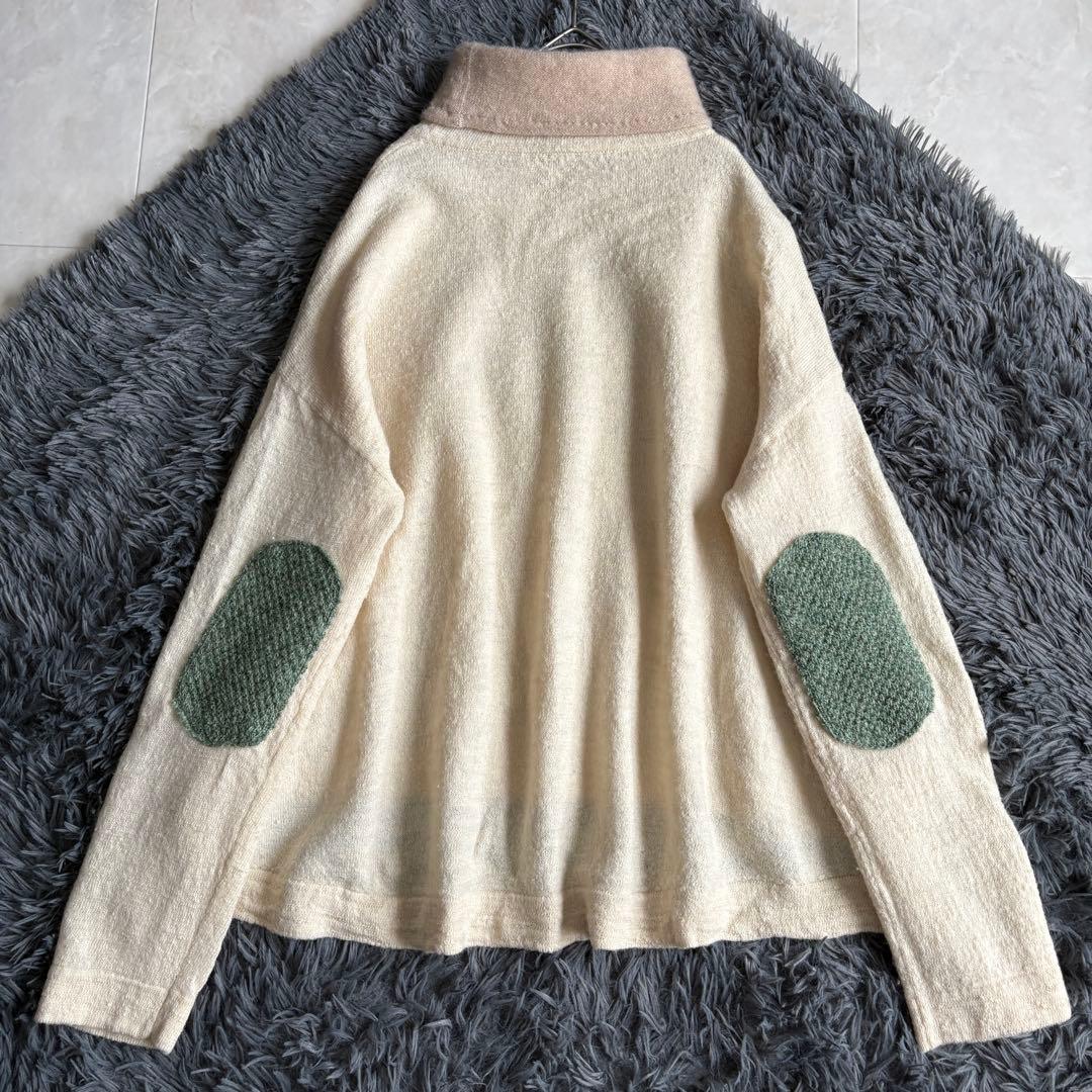 45R マリンクラフトタートルネックニット カシミヤネック オフホワイト 0