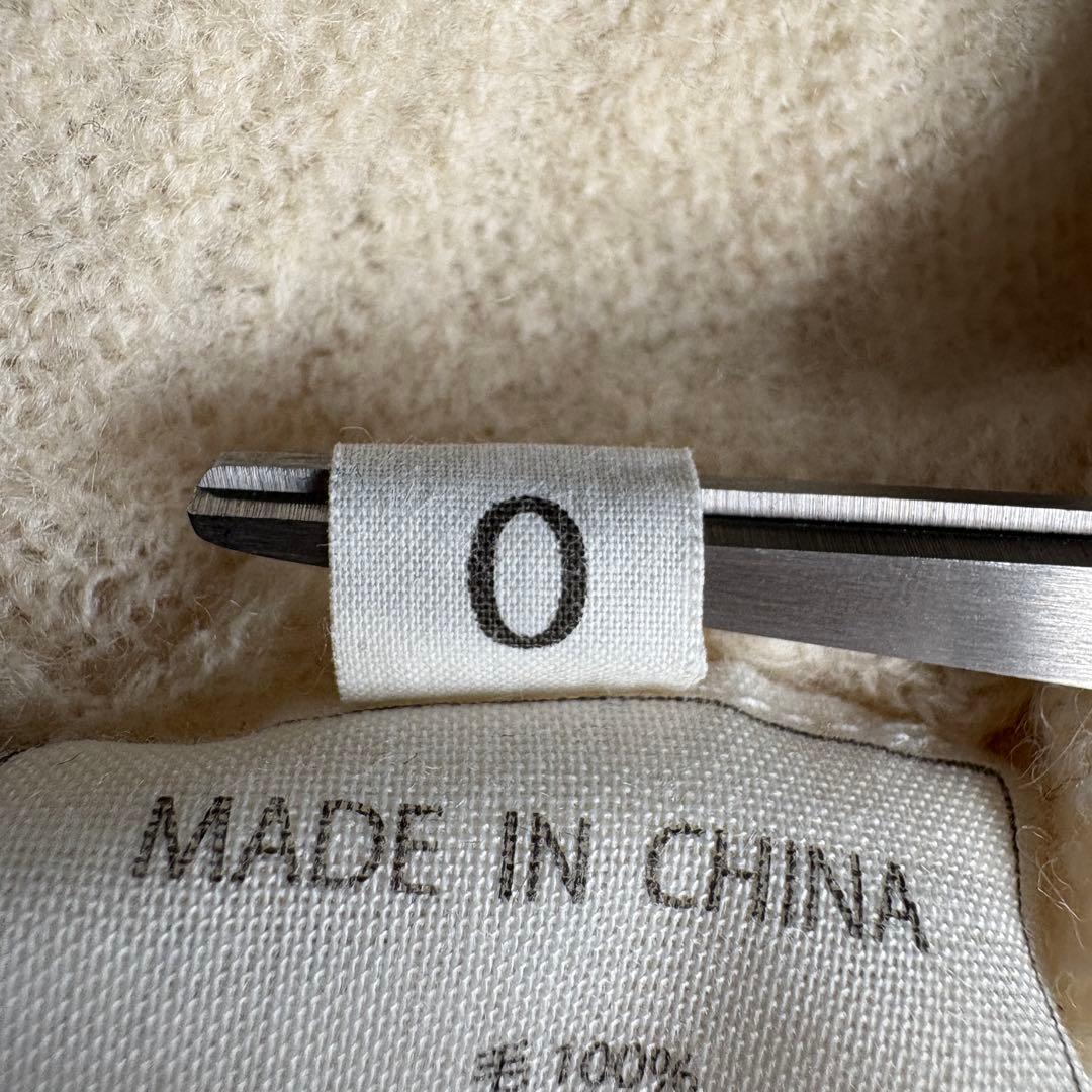 45R マリンクラフトタートルネックニット カシミヤネック オフホワイト 0