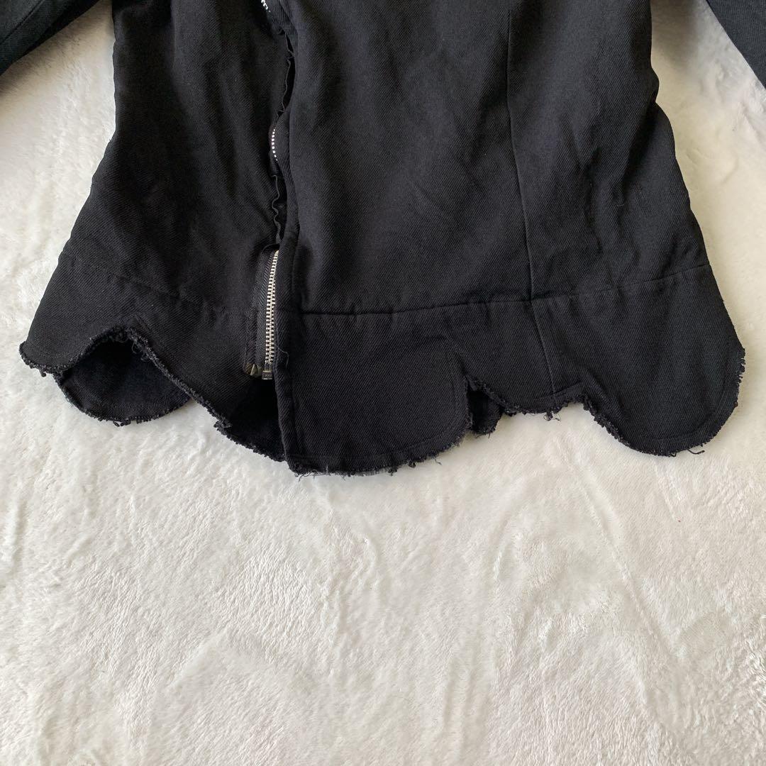 希少 COMME des GARCONS 縮絨 ライダース ジャケット y2k
