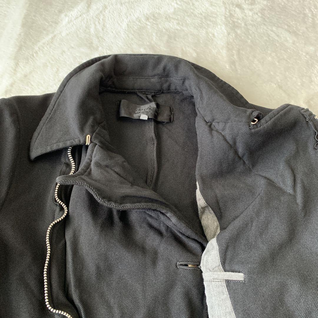 希少 COMME des GARCONS 縮絨 ライダース ジャケット y2k