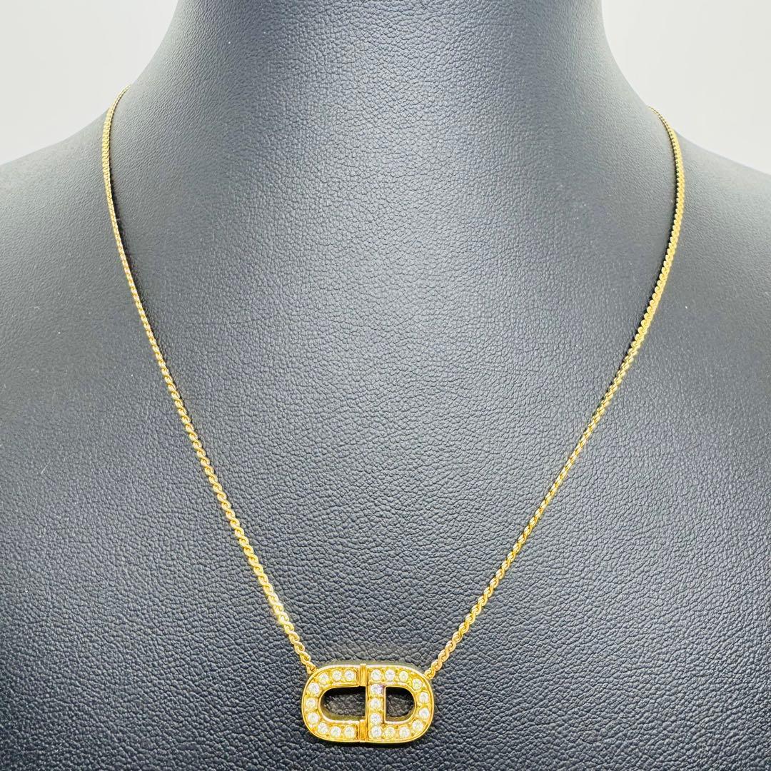 ✨Dior✨ディオール✨CD✨CDロゴ✨ラインストーン✨ネックレス✨