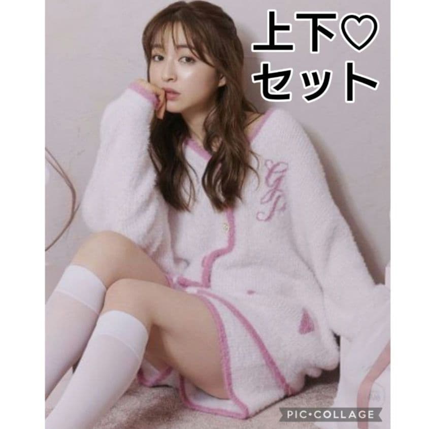 【限定♡完売】正規品♡ジェラートピケ ラメフェザーカーディガン＆ショートパンツ