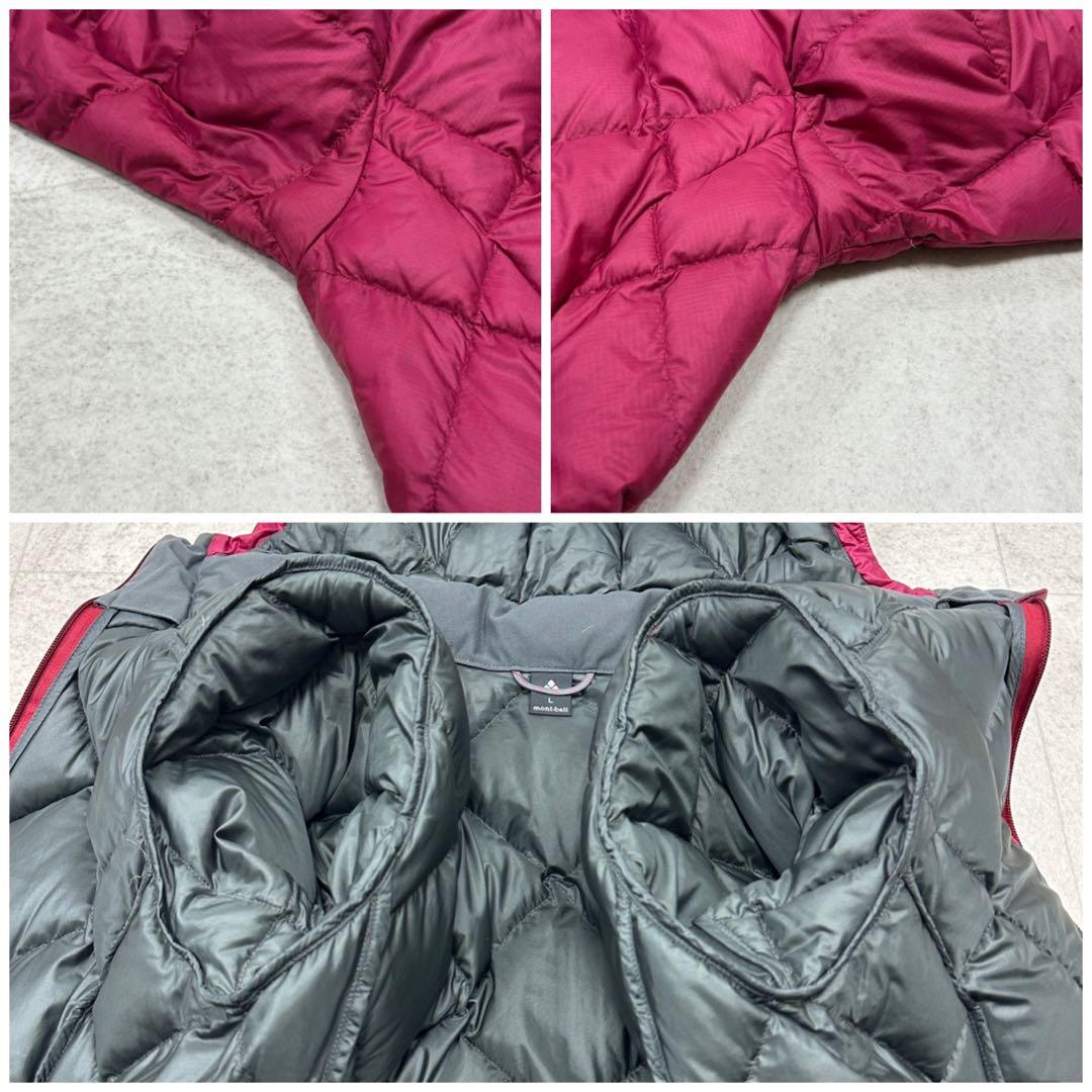 【mont-bell】ライトアルパインダウンパーカ L チェリーレッド 軽量
