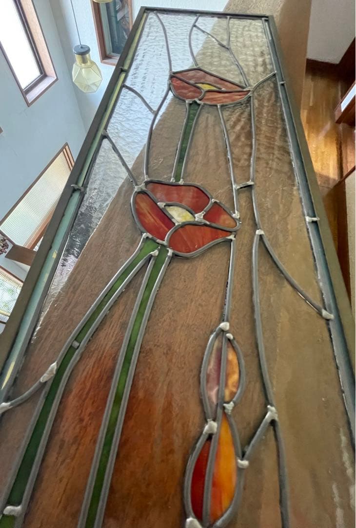 最終お値下げステンドグラス　ロングパネル