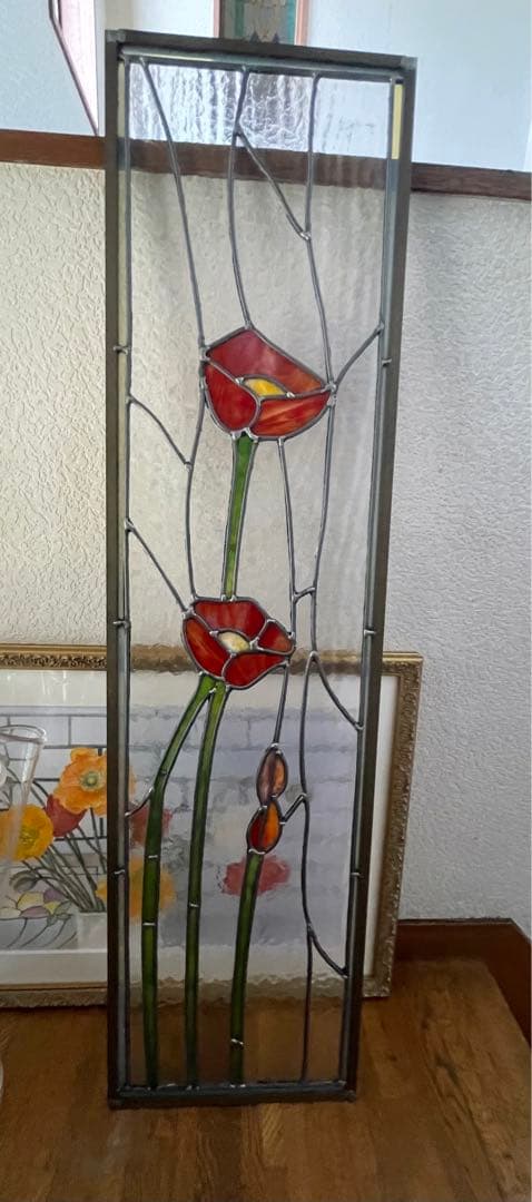 最終お値下げステンドグラス　ロングパネル