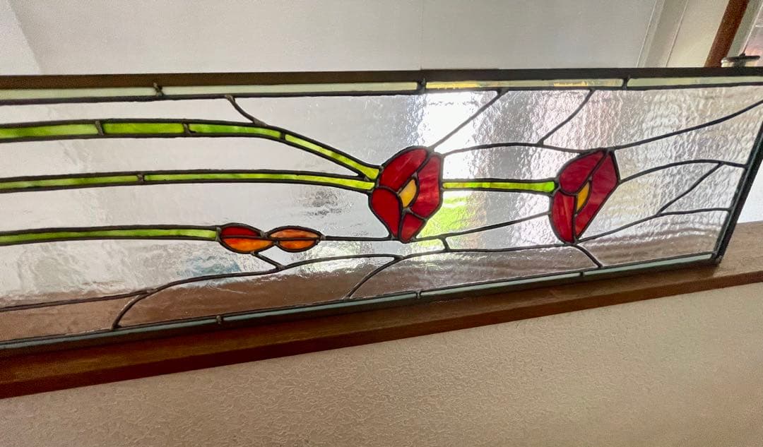 最終お値下げステンドグラス　ロングパネル