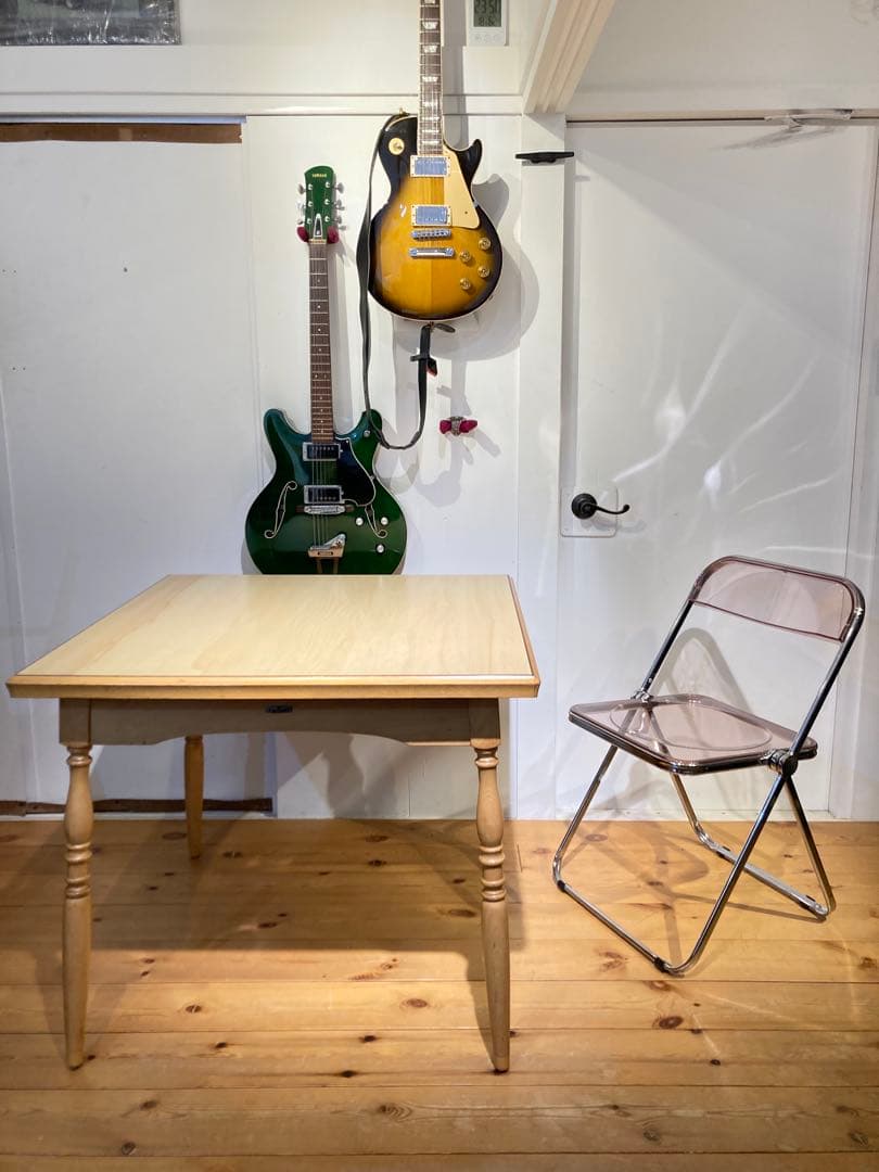 希少 太平 正方形 ナチュラルダイニングテーブル ビンテージ レトロ 昭和 飛騨