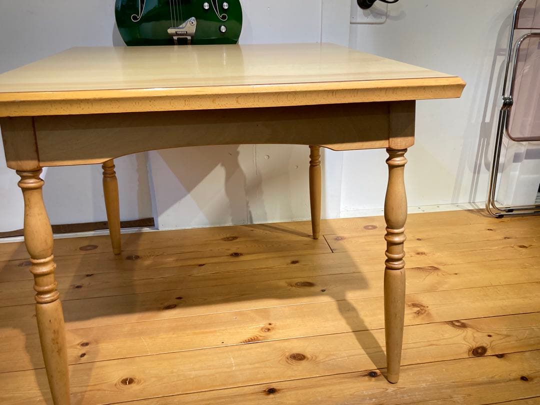 希少 太平 正方形 ナチュラルダイニングテーブル ビンテージ レトロ 昭和 飛騨