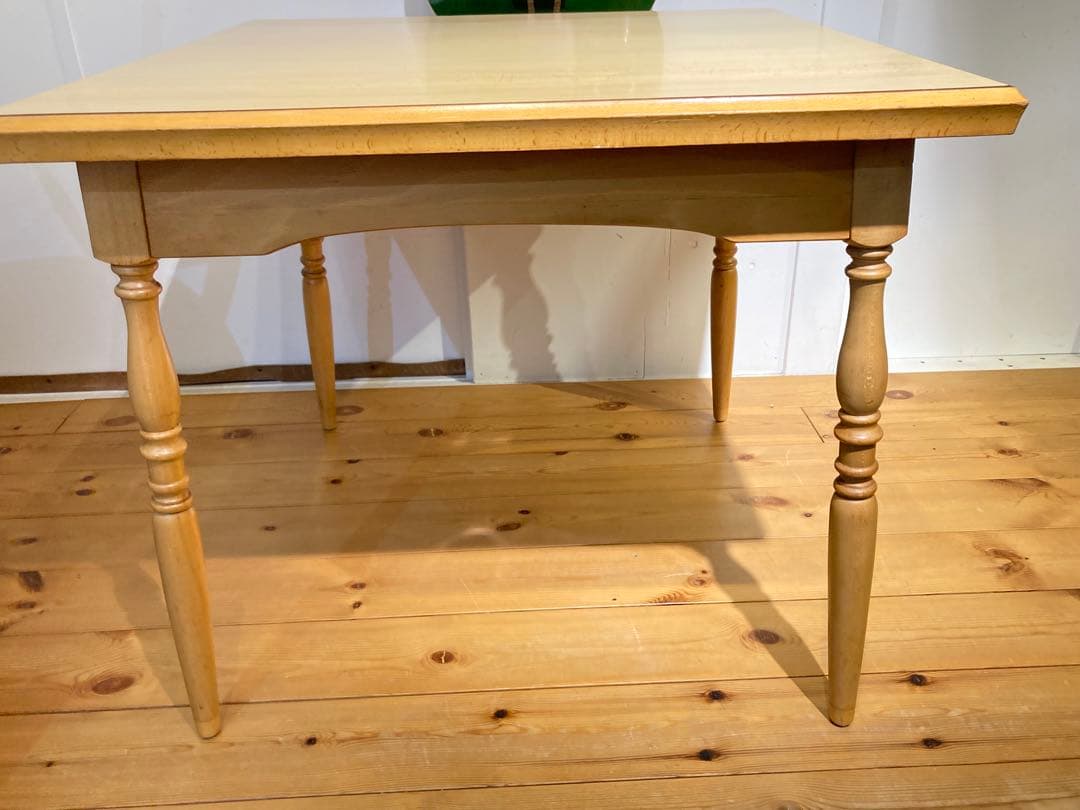 希少 太平 正方形 ナチュラルダイニングテーブル ビンテージ レトロ 昭和 飛騨