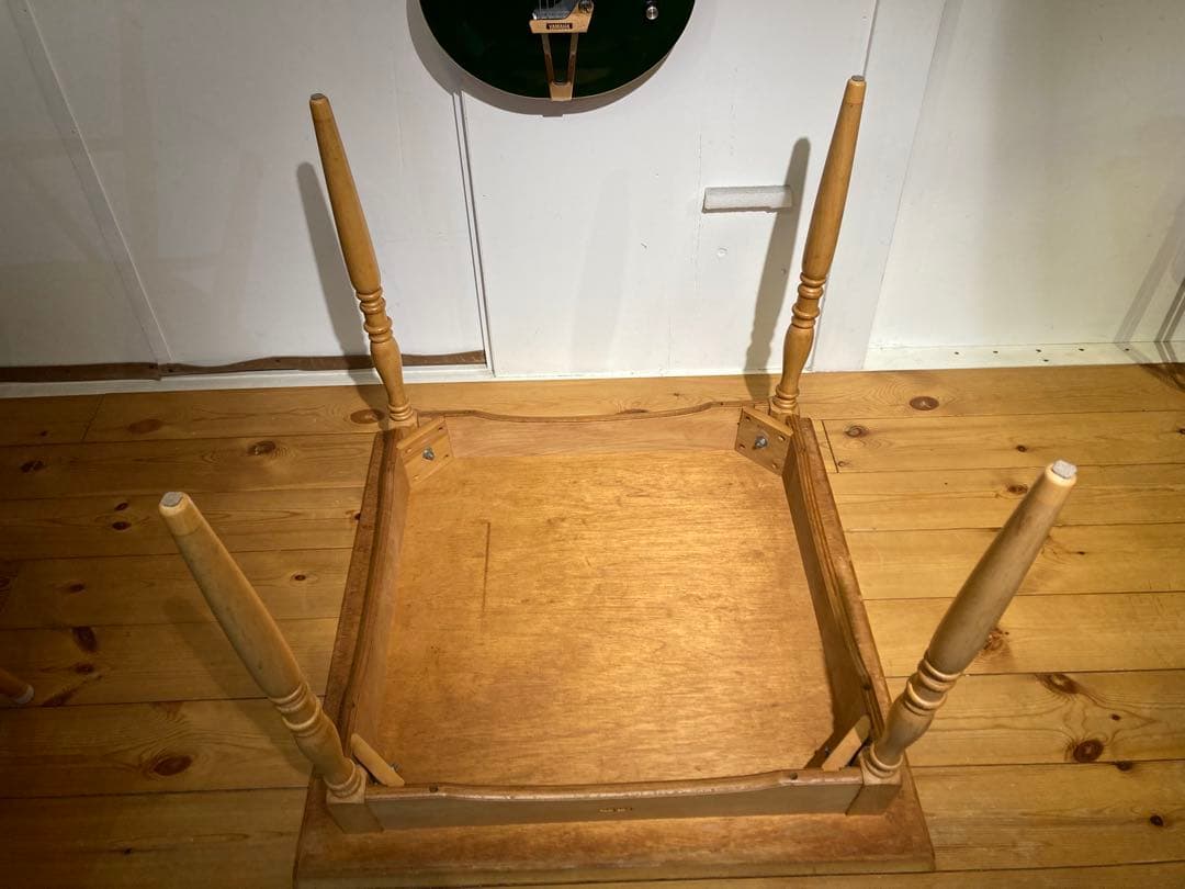 希少 太平 正方形 ナチュラルダイニングテーブル ビンテージ レトロ 昭和 飛騨