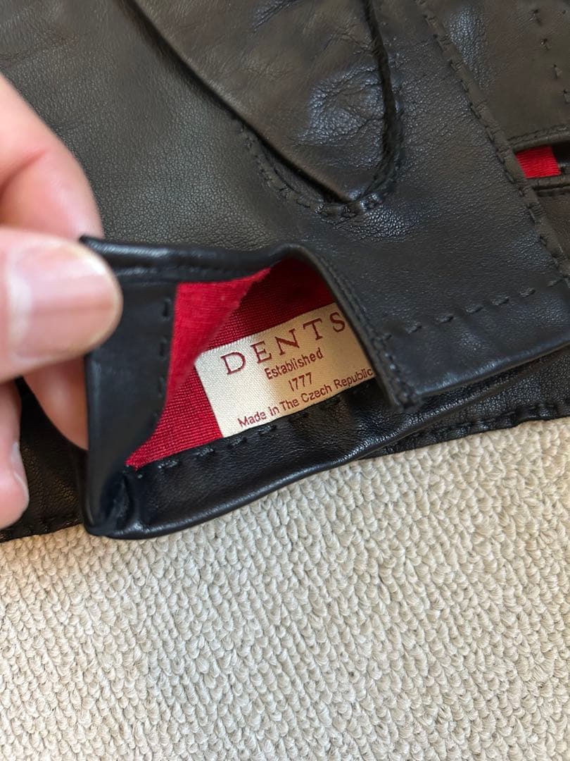 小物 DENTS leather silk globe size8