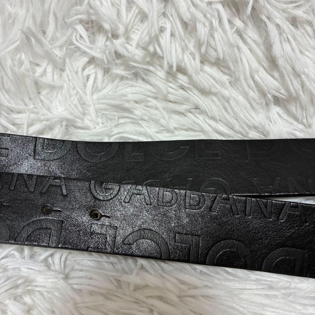DOLCE & GABBANA ベルト　バックル　DC レザー　イタリア製