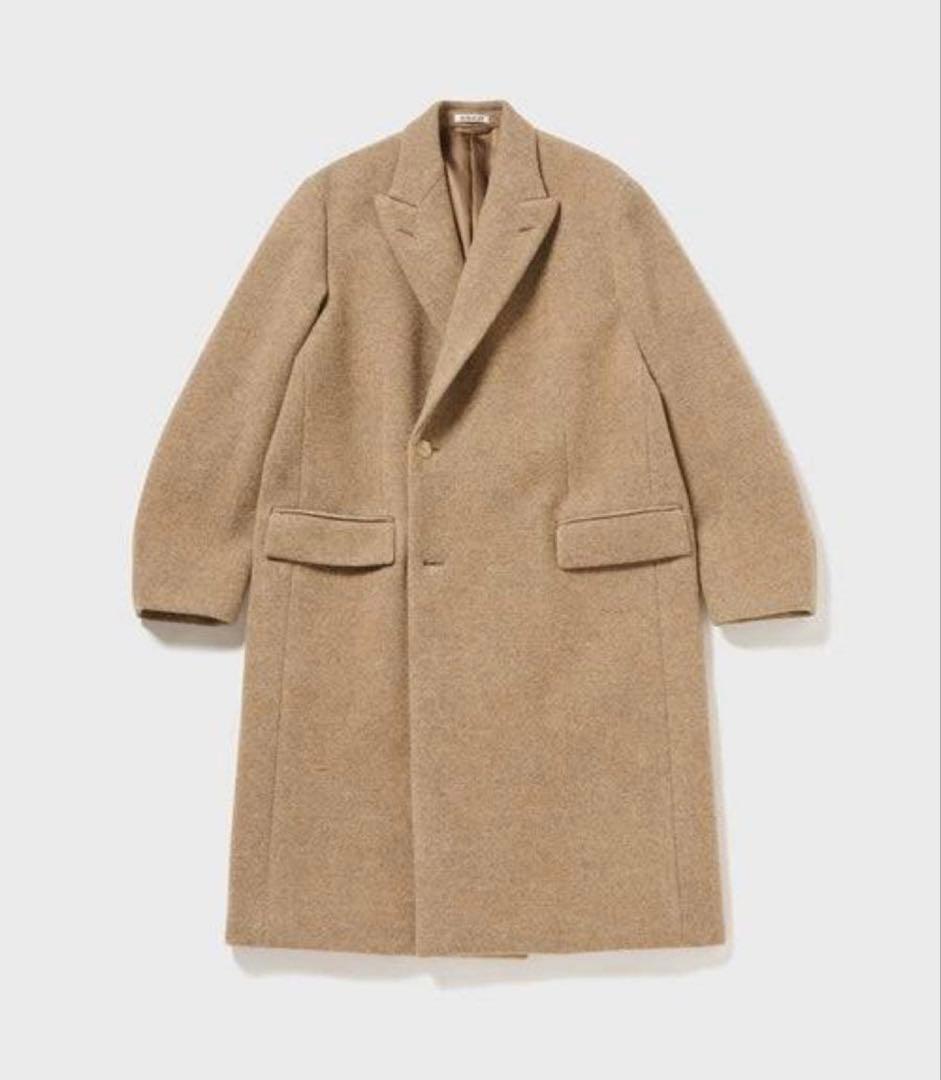 新品　AURALEE SPONGE WOOL MELTON CHESTERコート
