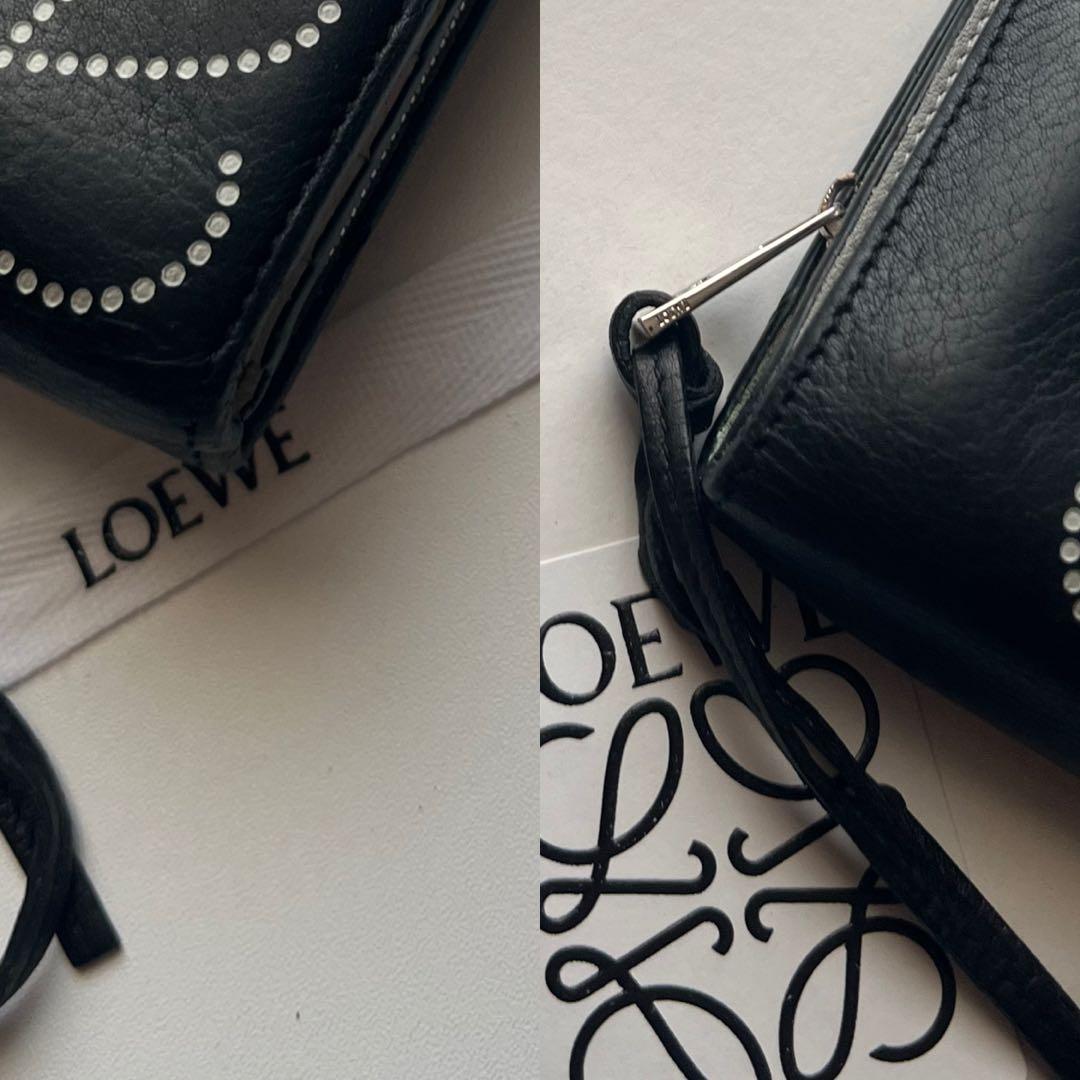 71 美品 LOEWE ロエベ 2つ折り財布