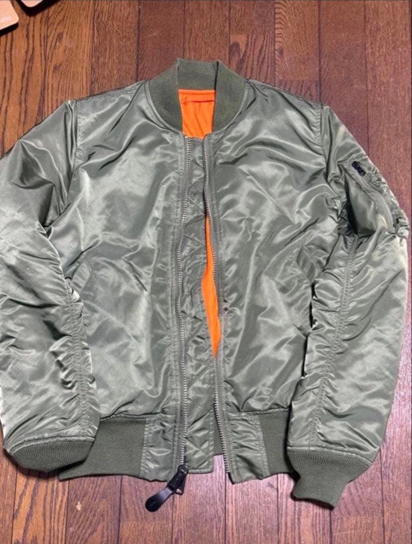 定番 ALPHA アルファインダスドリーズ MA-1 短丈フライトジャケット