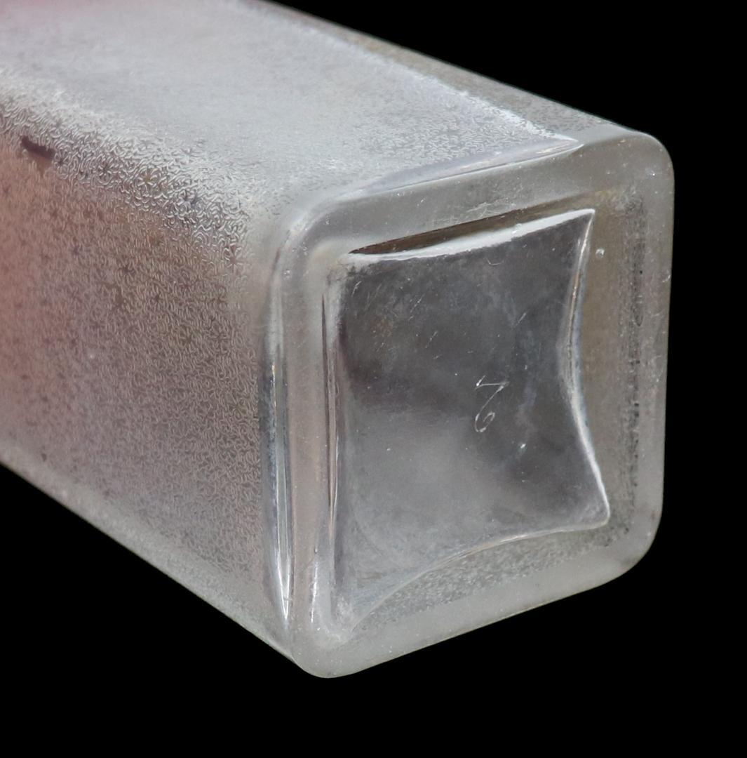 オールド・バカラ 最高級1900年 金彩グラデーション22cm大型スクエア型花瓶