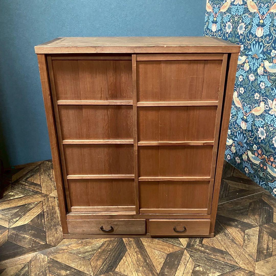 茶箪笥 和 インテリア 茶道具 昭和レトロ 当時物 棚