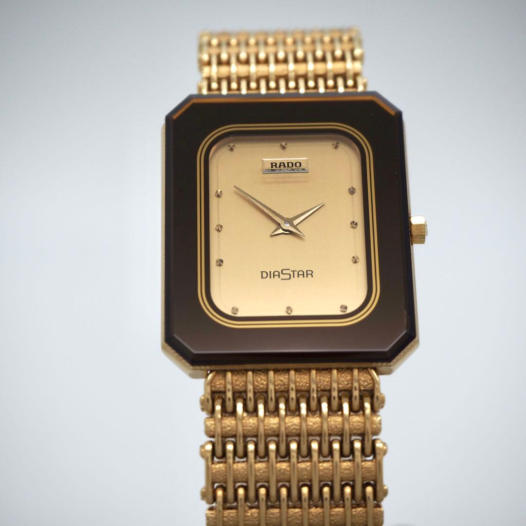 729【美品】RADO 時計　DIASTAR レディース　メンズ　ゴールド
