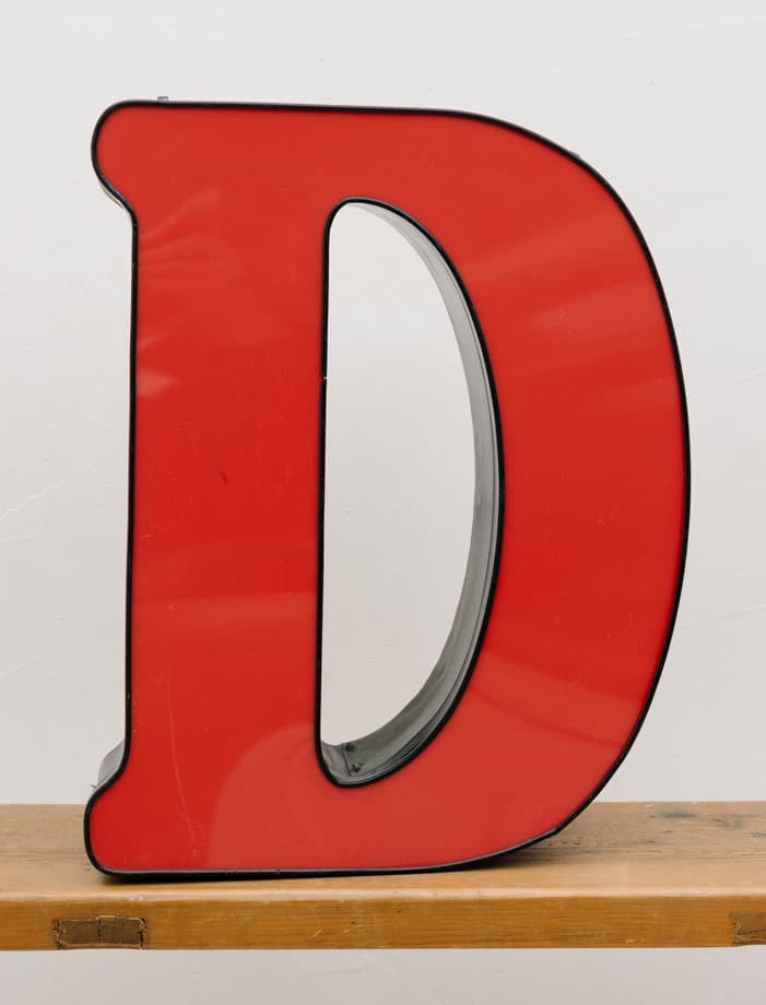 アルファベット サイン 看板 D ビンテージ オブジェ インテリア ネオンサイン