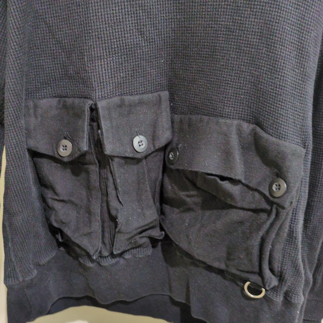 undercoverism サーマルジップ　ミリタリーポケット付き黒パーカー M