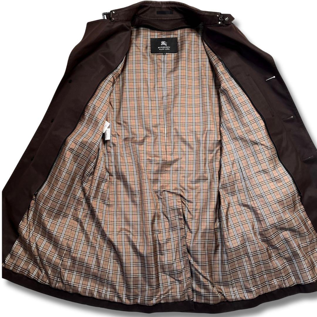 極美品✨バーバリーブラックレーベル トレンチコート　ライナー付 2way ロゴ