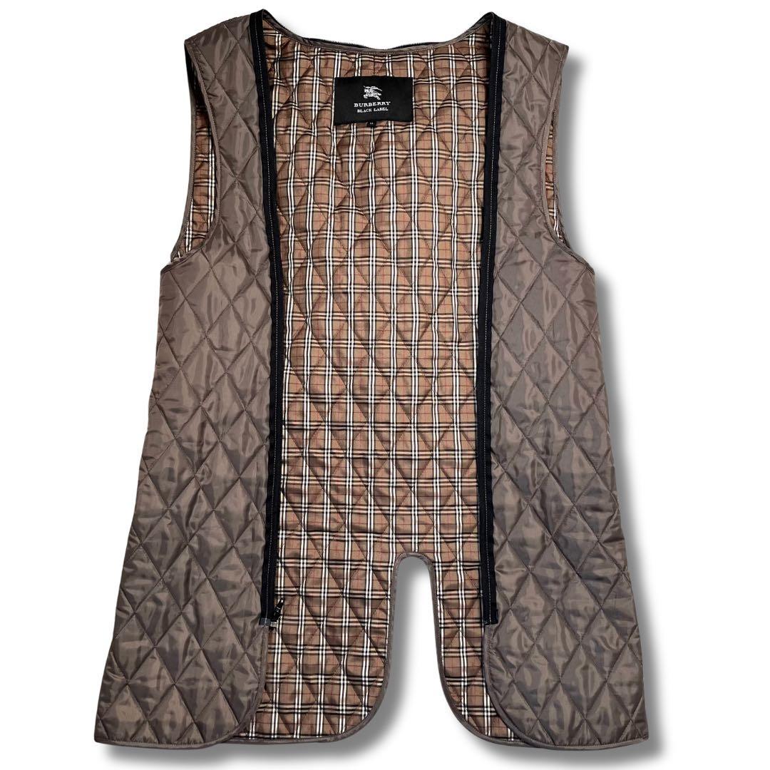 極美品✨バーバリーブラックレーベル トレンチコート　ライナー付 2way ロゴ