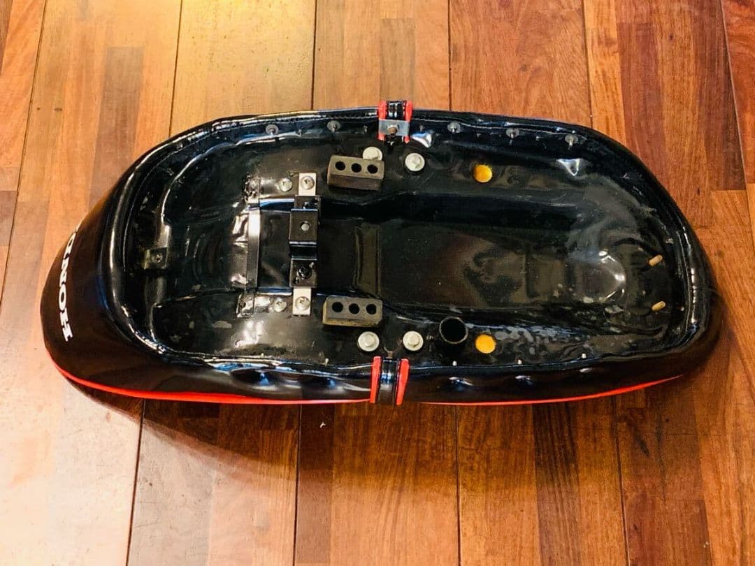 kawasaki ダックス エナメル ダイヤ柄 バナナシート カスタム