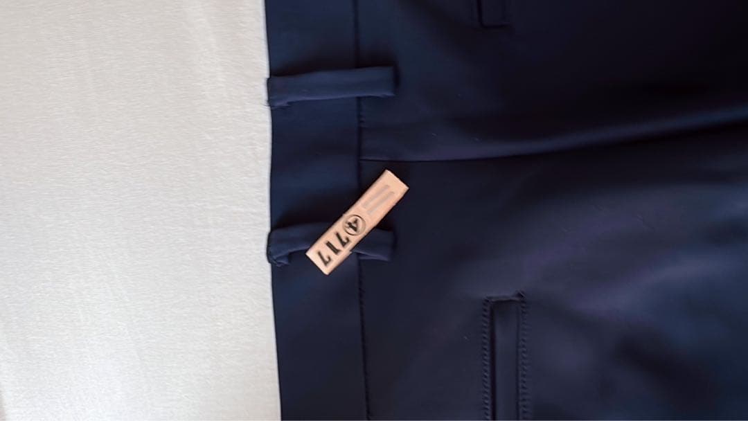 正規 超美品パパスプラス ゴルフ38500円最高級パンツ52 LL ダークネイビ