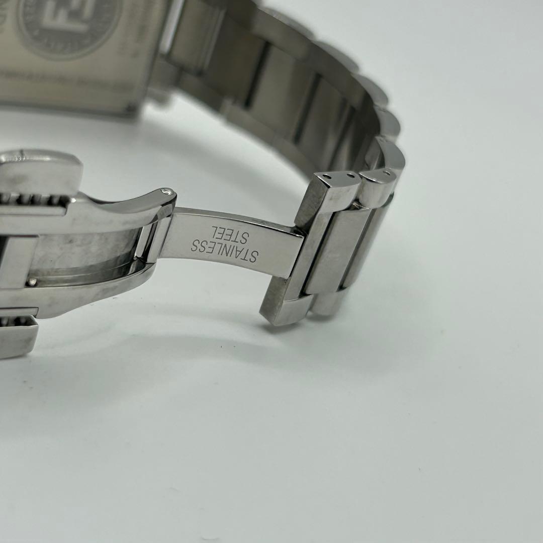 美品 稼働品 FENDI フェンディ クアドロ 60500G スクエア シルバー