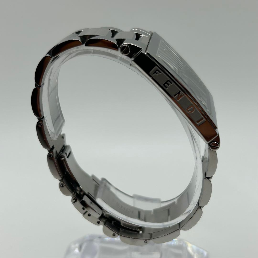 美品 稼働品 FENDI フェンディ クアドロ 60500G スクエア シルバー